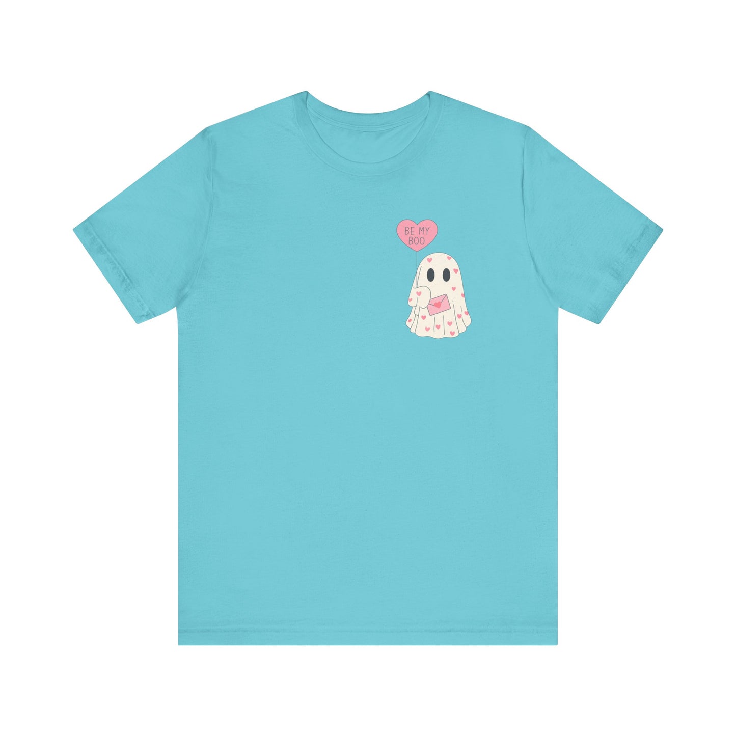Valentine's 'Be My Boo' Ghost Tee — Cute Ghost Holding 'Be Mine' Balloon