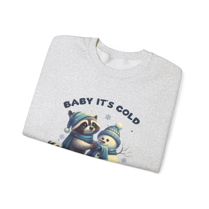 Baby Its Cold Outside Raccoon, Cute Christmas Raccoon, Winter Humor - PopCultureByDesign36