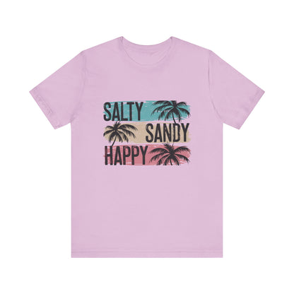 Salty Sandy Happy T-Shirt, Sandy Toes Salty Breeze Tee - PopCultureByDesign36