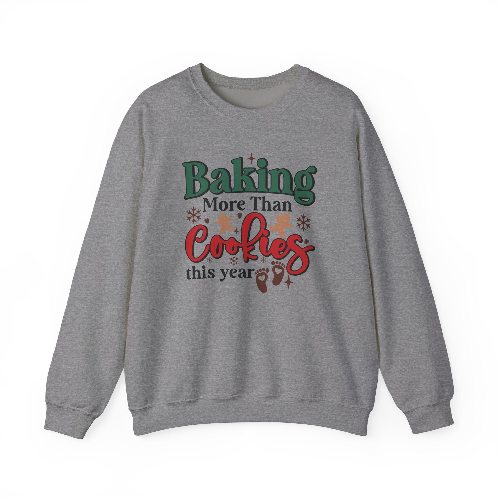 Baking More Than Cookies This Year Sweatshirt, Pregnancy Reveal Sweatshirt - PopCultureByDesign36