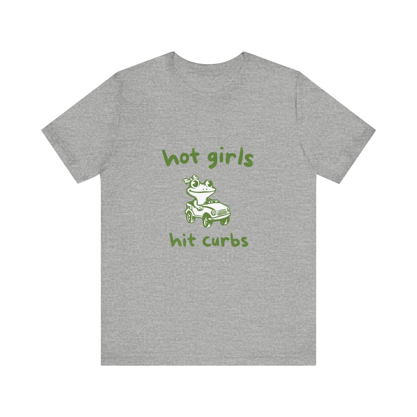 Hot Girls Hit Curbs Shirt, Funny Meme Graphic Tee, Y2K Vintage Humor - PopCultureByDesign36