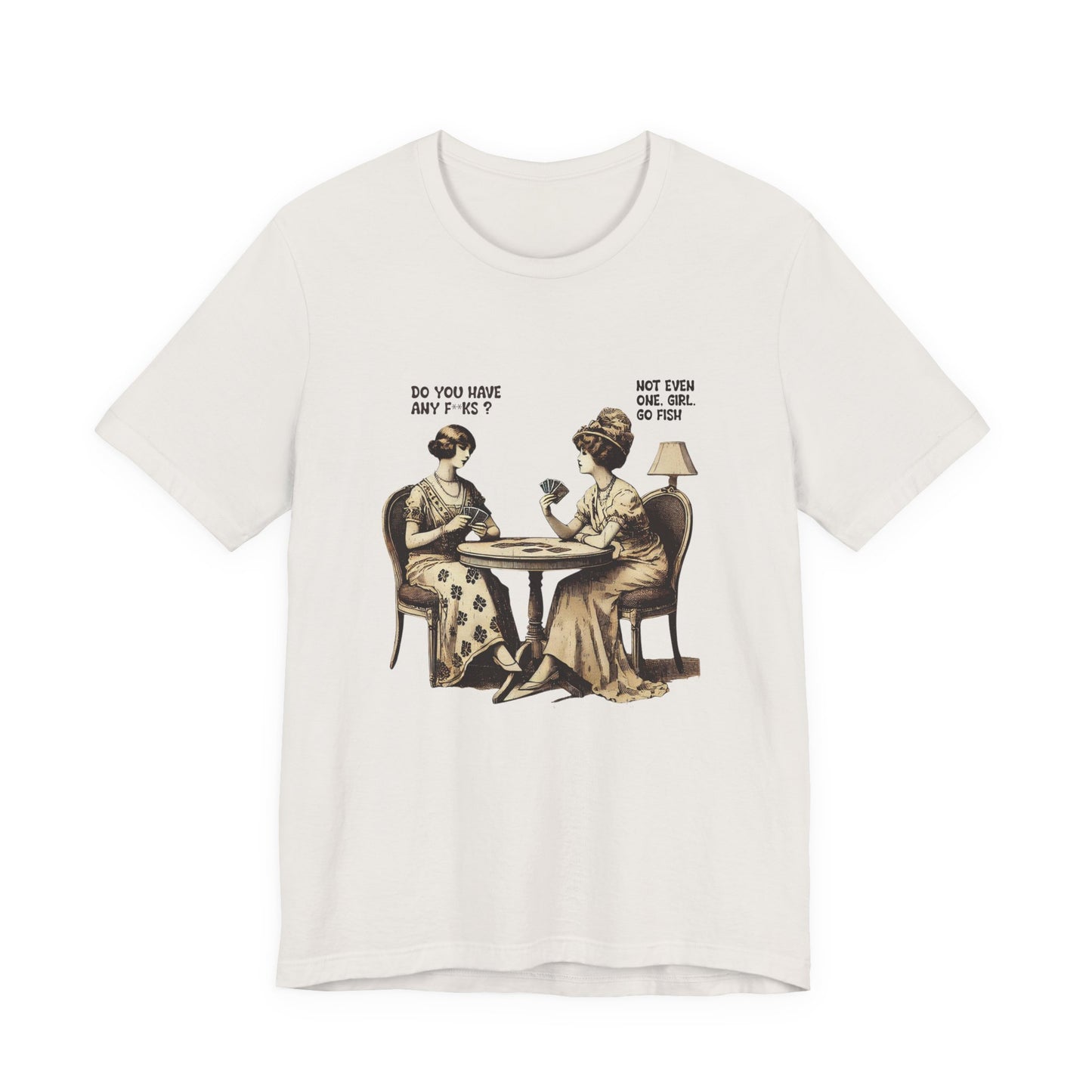 Funny Card Playing Tee, Card Playing Lovers Tee, Vintage Style Top - PopCultureByDesign36