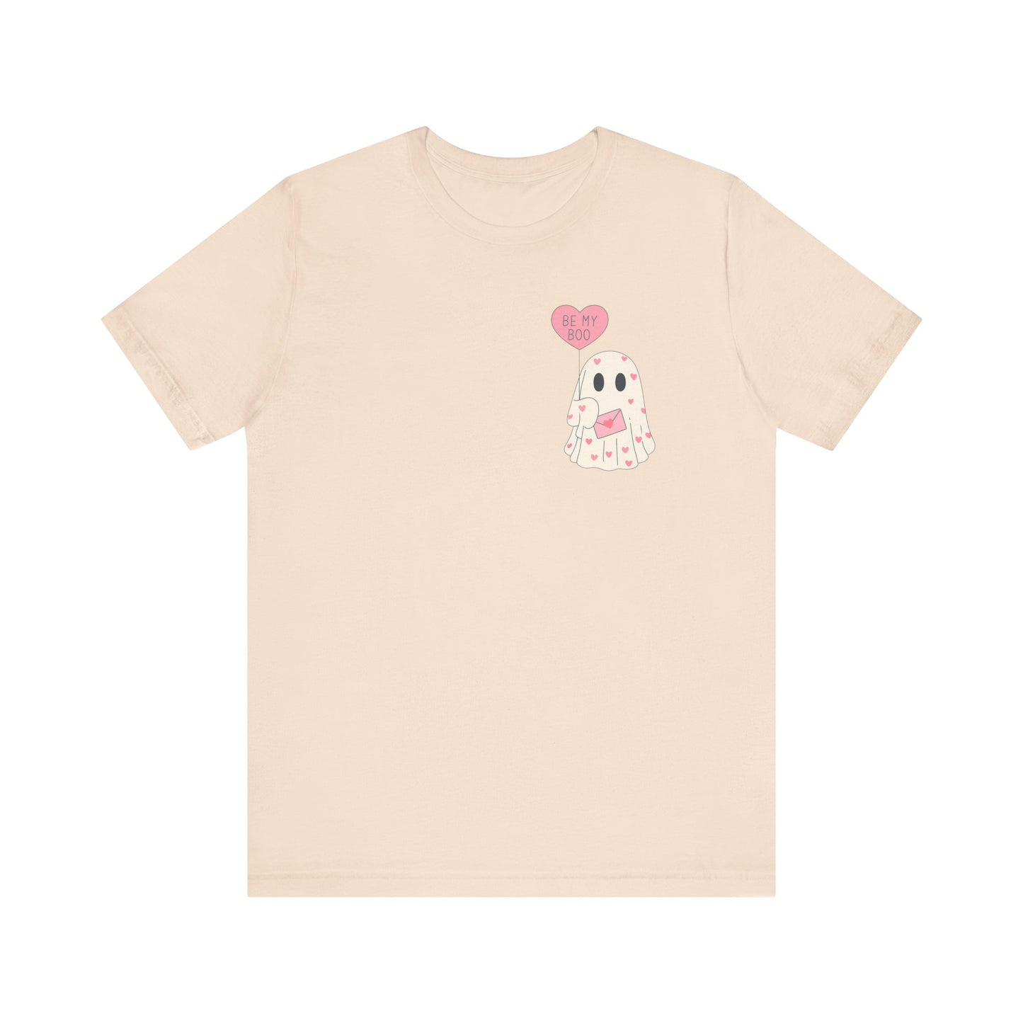 Valentine's 'Be My Boo' Ghost Tee — Cute Ghost Holding 'Be Mine' Balloon