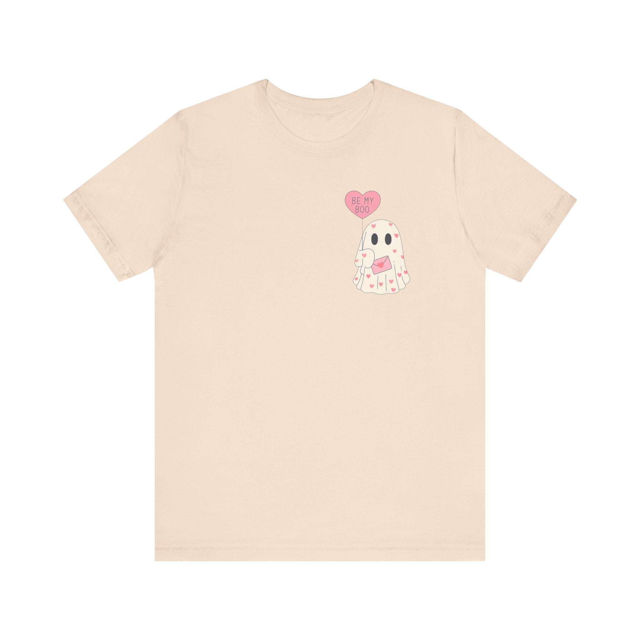 Valentine's 'Be My Boo' Ghost Tee — Cute Ghost Holding 'Be Mine' Balloon by PopCultureByDesign36