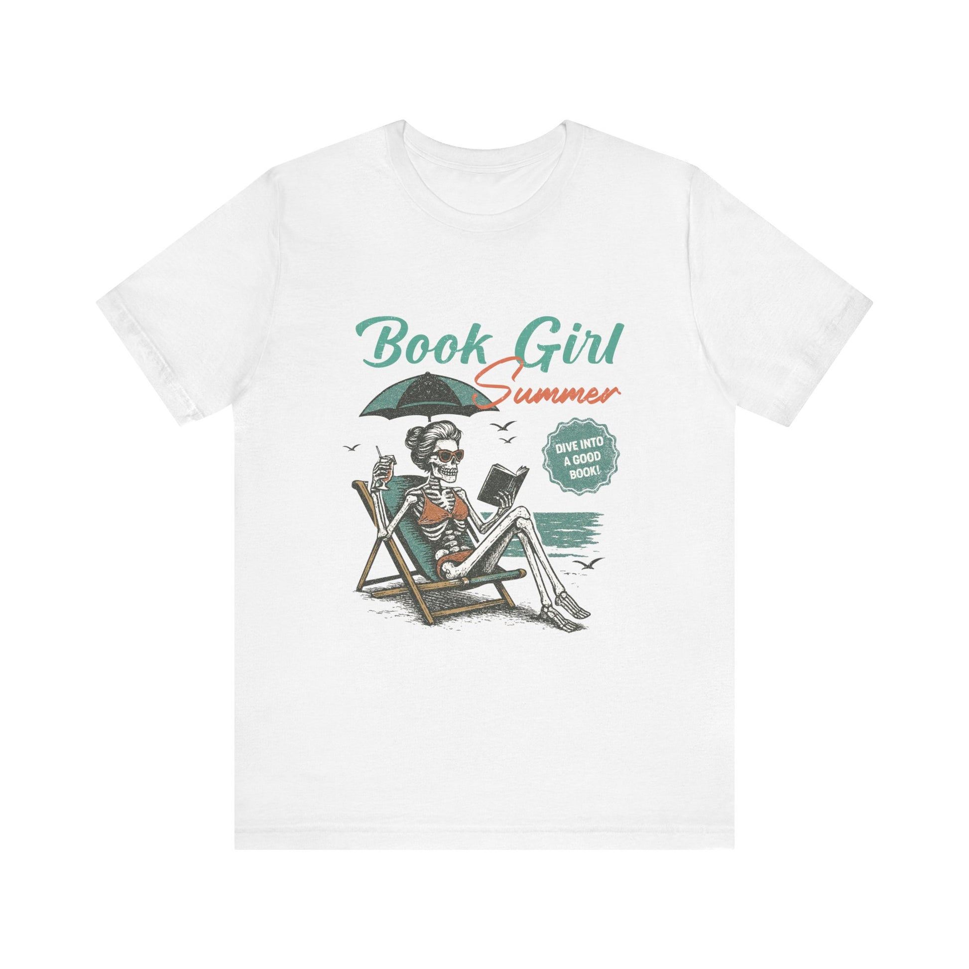 Book Girl Summer Shirt, Reading Lover Tee, Literary Bookworm Top - PopCultureByDesign36