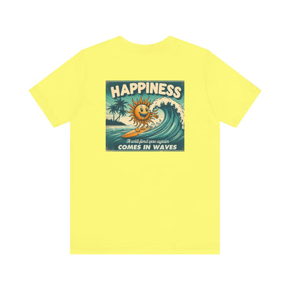 Happiness Comes In Waves shirt, Summer shirt, Surfing shirt, Surfer Gift - PopCultureByDesign36