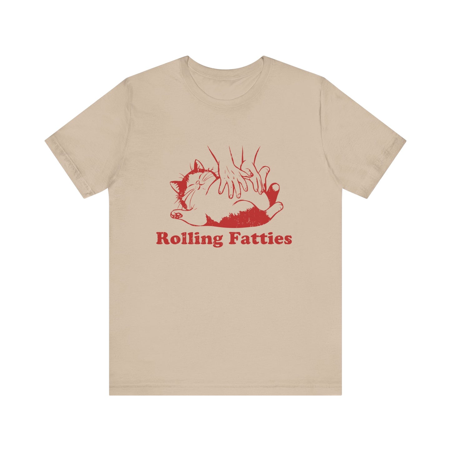 Rolling Fatties Cat TShirt, Funny Cat Graphic Shirt, Cat Lovers Gift - PopCultureByDesign36