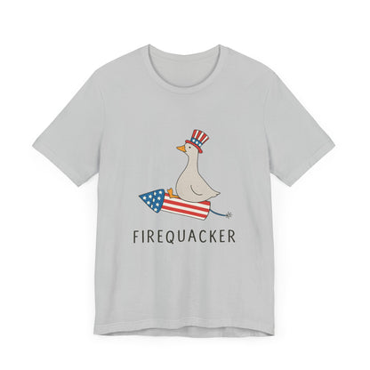 Firequacker Shirt, Funny Fourth Of July Shirt, Funny Goose Shirt - PopCultureByDesign36