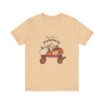 Hey There Pumpkin Unisex Tee, Autumn Halloween Pumpkin T-Shirt - PopCultureByDesign36