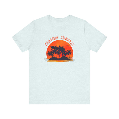 Vintage Palm Tree Shirt, Chasing Sunsets T-Shirt, Nature Shirt, Palm Beach Shirt - PopCultureByDesign36