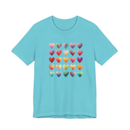 Bohemian Artsy Watercolor Shirt, Watercolor Tee, Watercolor Heart Tee - PopCultureByDesign36