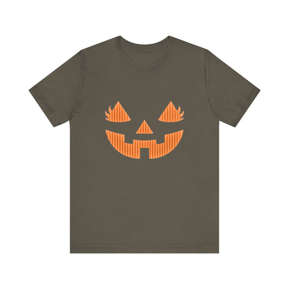 Halloween Pumpkin Tee, Spooky Shirt, Fall T-Shirt, Pumpkin Face Top - PopCultureByDesign36