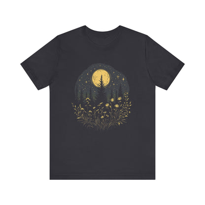 Mystic Moon And Flowers Shirt, Mystical Moon Phase Shirt, Boho Vintage Moon - PopCultureByDesign36
