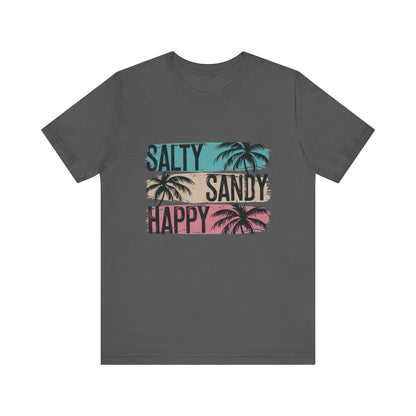Salty Sandy Happy T-Shirt, Sandy Toes Salty Breeze Tee - PopCultureByDesign36