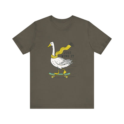Pun Humor Bird Tee, Bird Lover Gift, Funny Bird Shirt, Skateboard Goose - PopCultureByDesign36