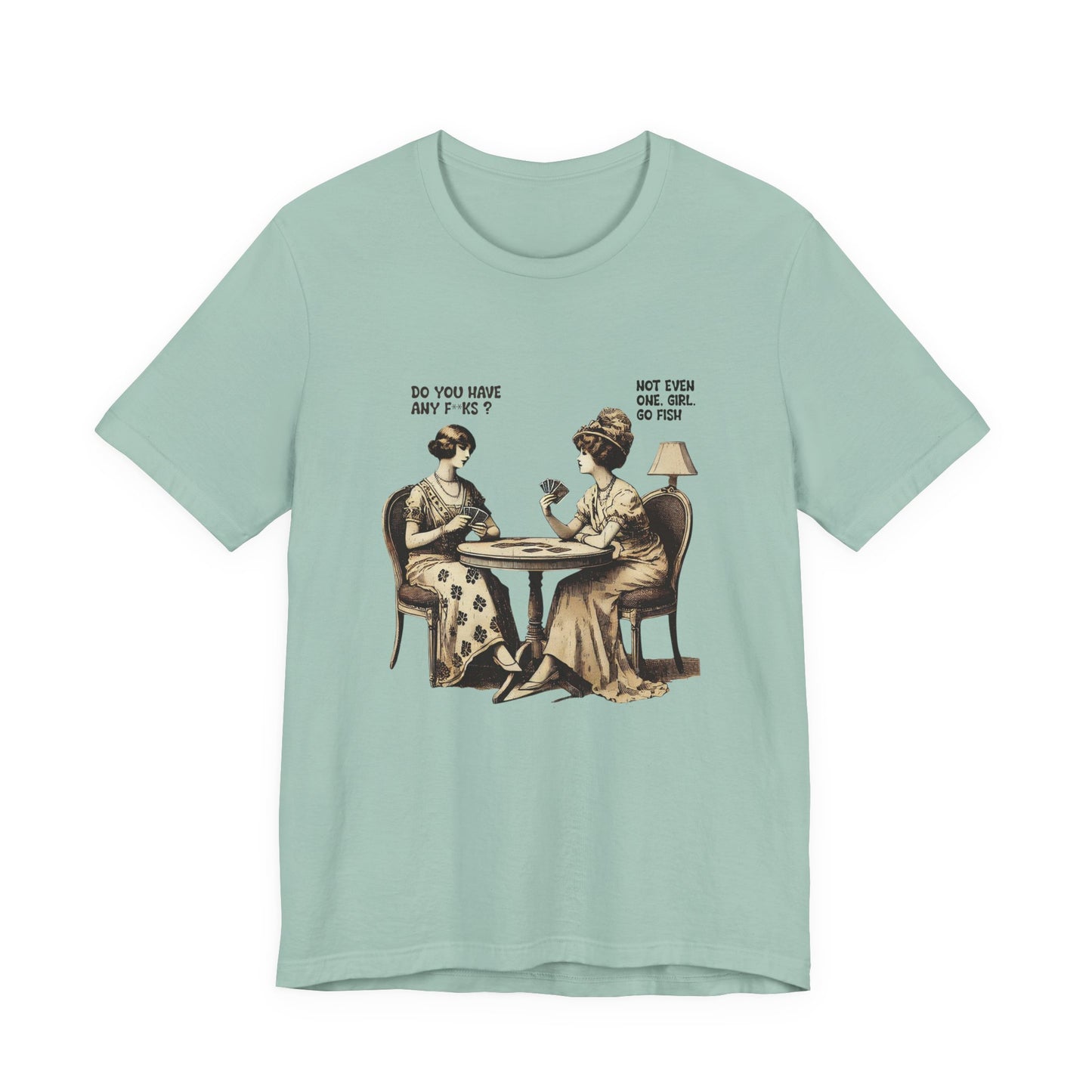 Funny Card Playing Tee, Card Playing Lovers Tee, Vintage Style Top - PopCultureByDesign36