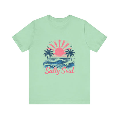 Retro Salty Soul Shirt, Summer Salty Soul T-shirt, Trendy Summer Shirt - PopCultureByDesign36