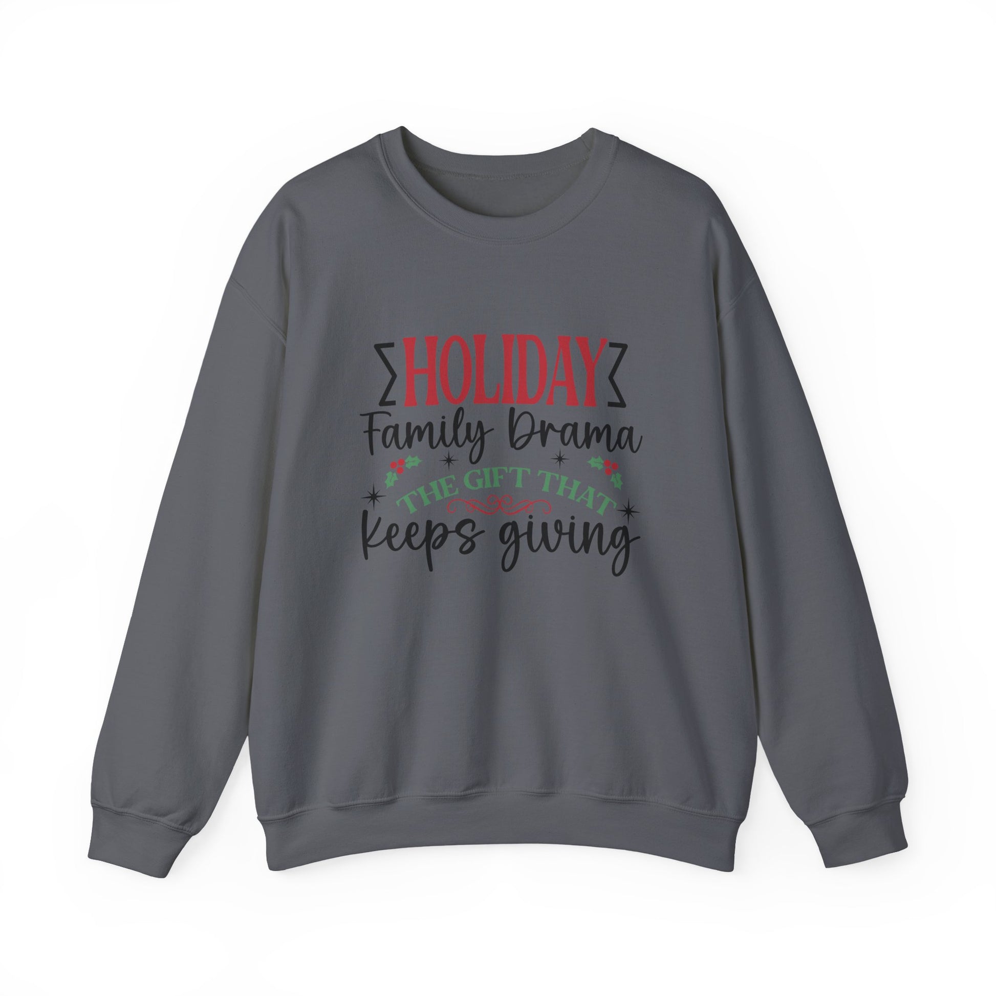 Holiday Family Drama The Gift That Keeps Giving Sweatshirt, Family Matching - PopCultureByDesign36