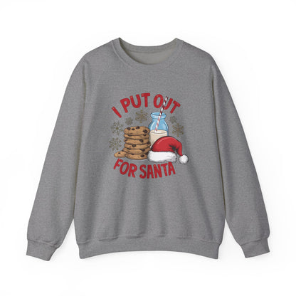 I Put Out For Santa Sweatshirt, Funny Christmas Shirt, Funny Santa Shirt - PopCultureByDesign36
