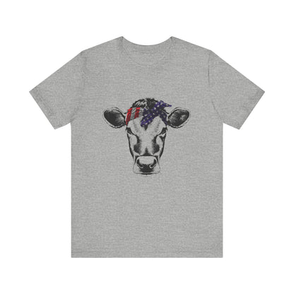 Highland Cow shirt, American Flag Shirt, Funny Cow Shirt, Independence Day - PopCultureByDesign36