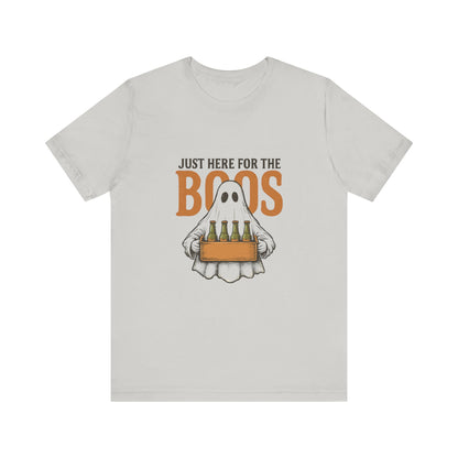 Halloween Shirt, I'm Just Here For The Boos Shirt, Halloween Ghost Shirt - PopCultureByDesign36