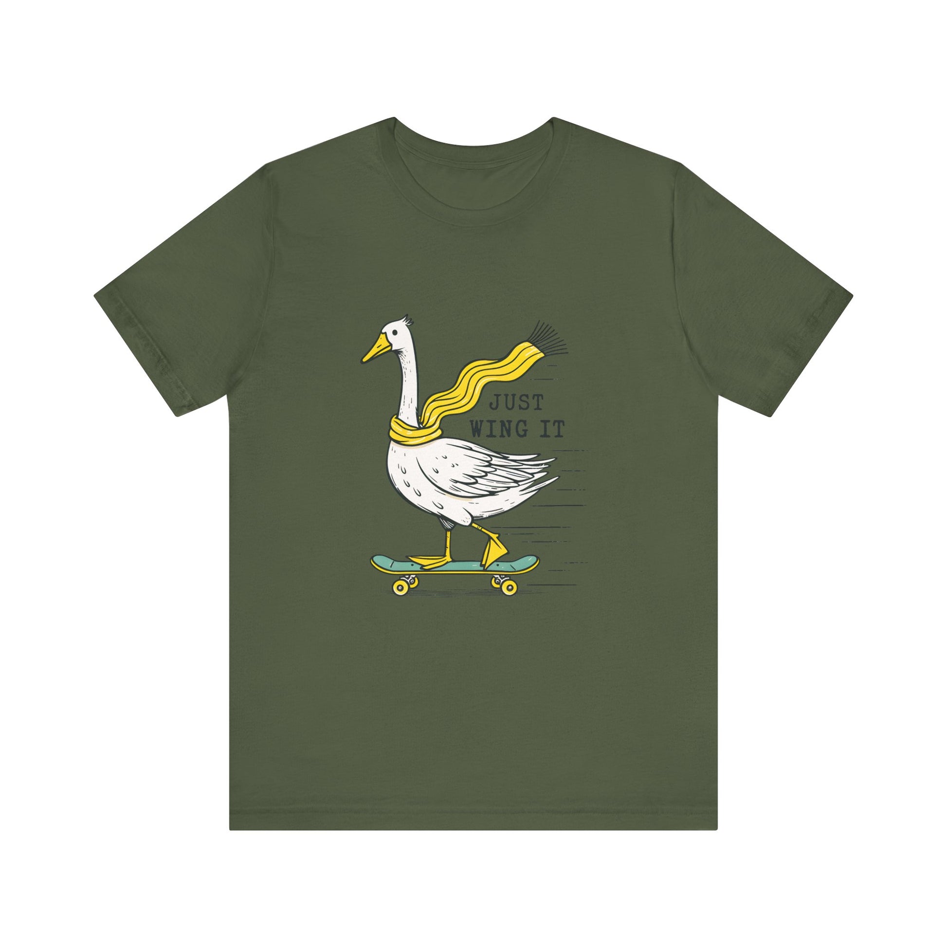 Pun Humor Bird Tee, Bird Lover Gift, Funny Bird Shirt, Skateboard Goose - PopCultureByDesign36