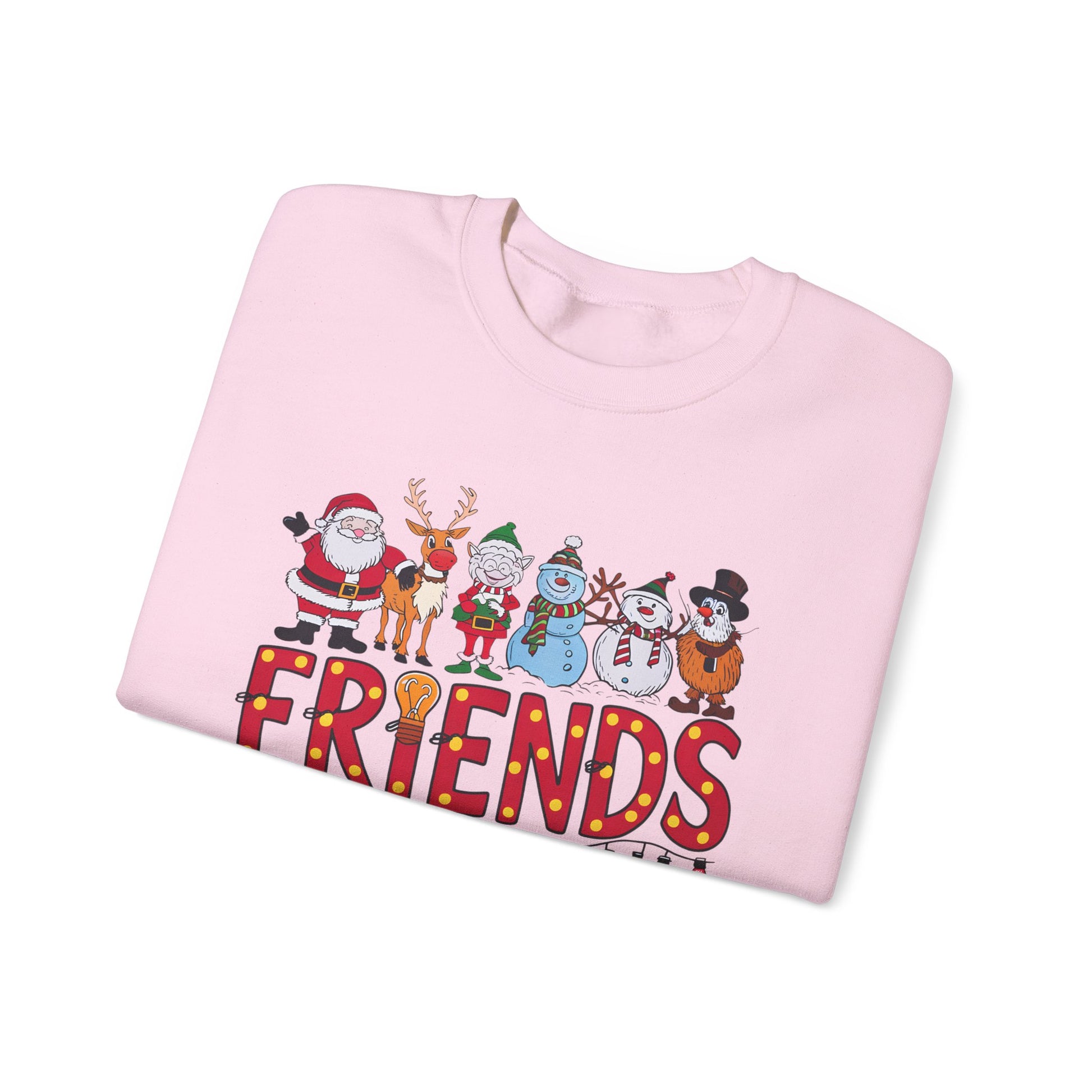 Christmas Santa and Friends Sweatshirt, Holiday Festive Crewneck - PopCultureByDesign36