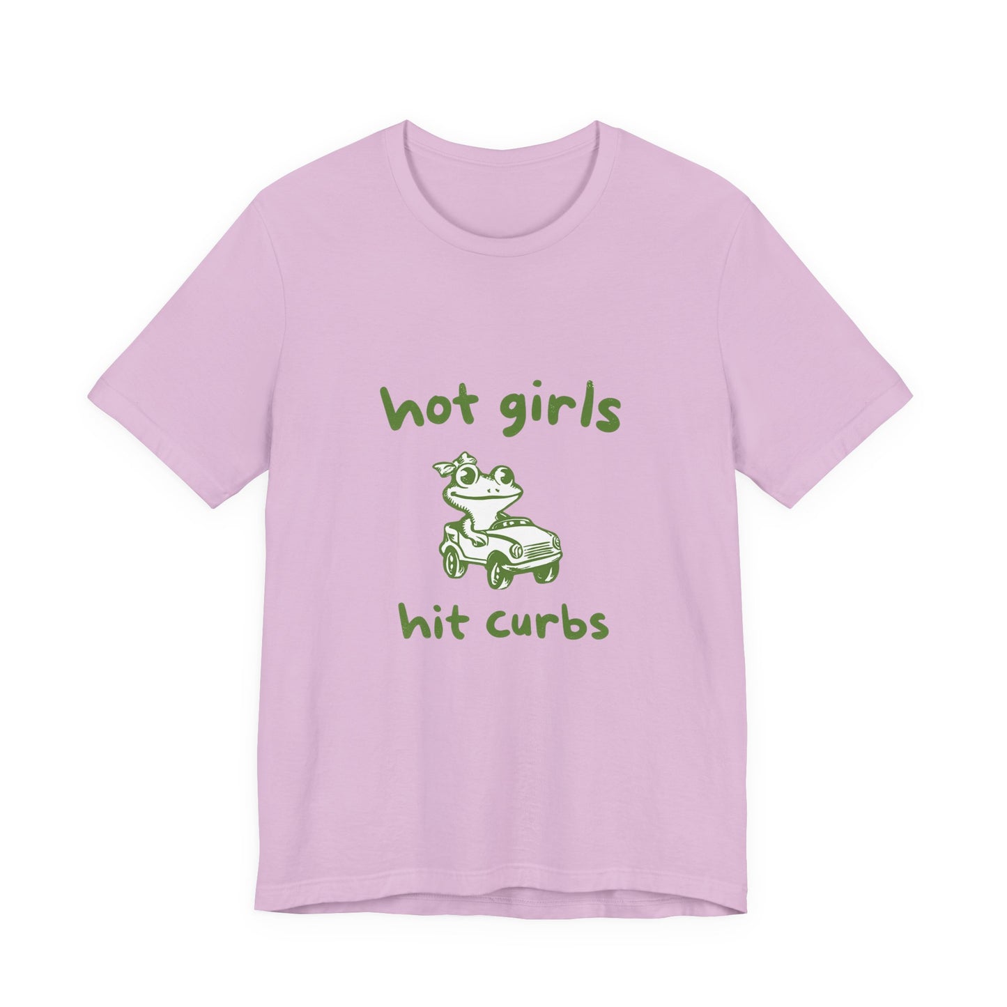 Hot Girls Hit Curbs Shirt, Funny Meme Graphic Tee, Y2K Vintage Humor - PopCultureByDesign36