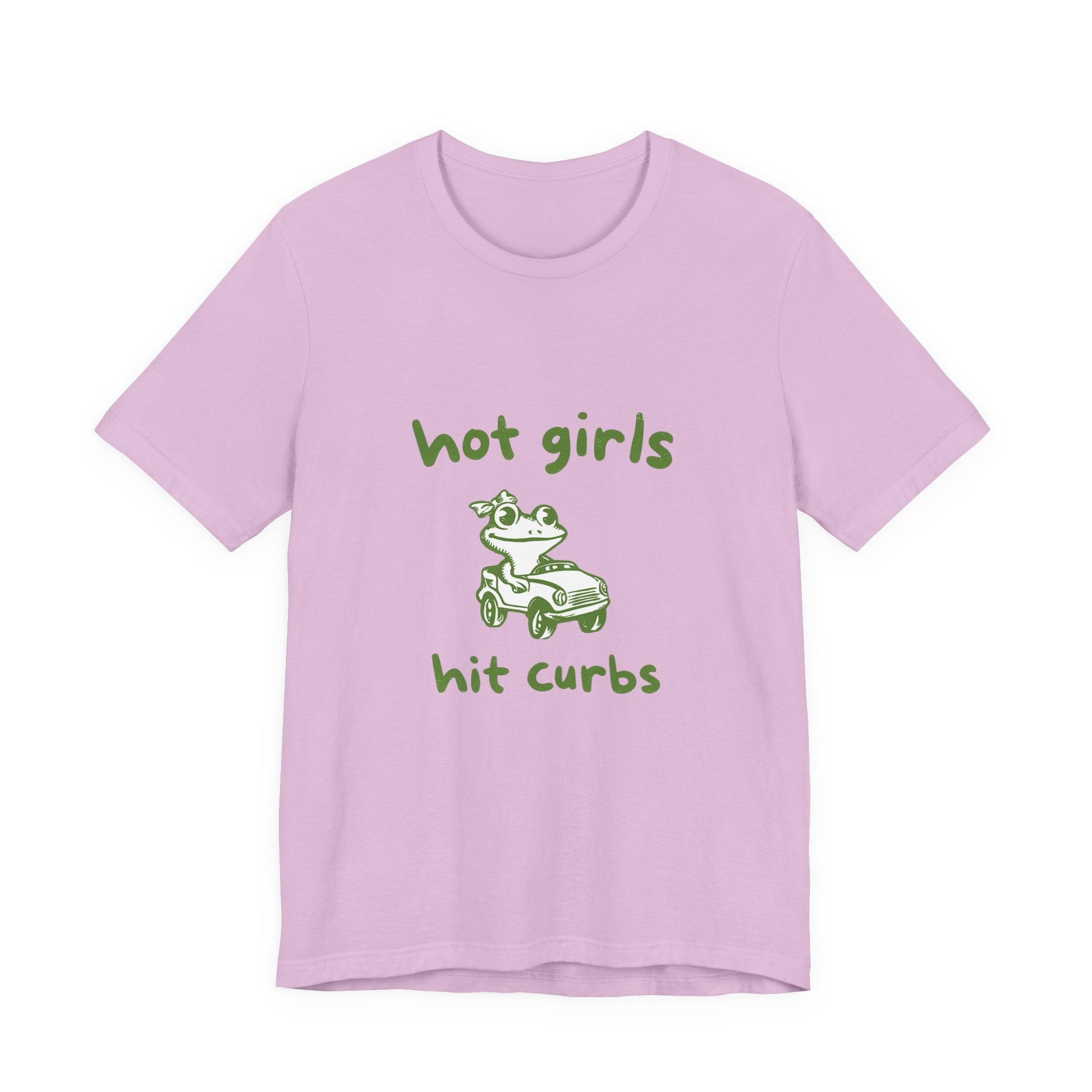 Hot Girls Hit Curbs Shirt, Funny Meme Graphic Tee, Y2K Vintage Humor - PopCultureByDesign36