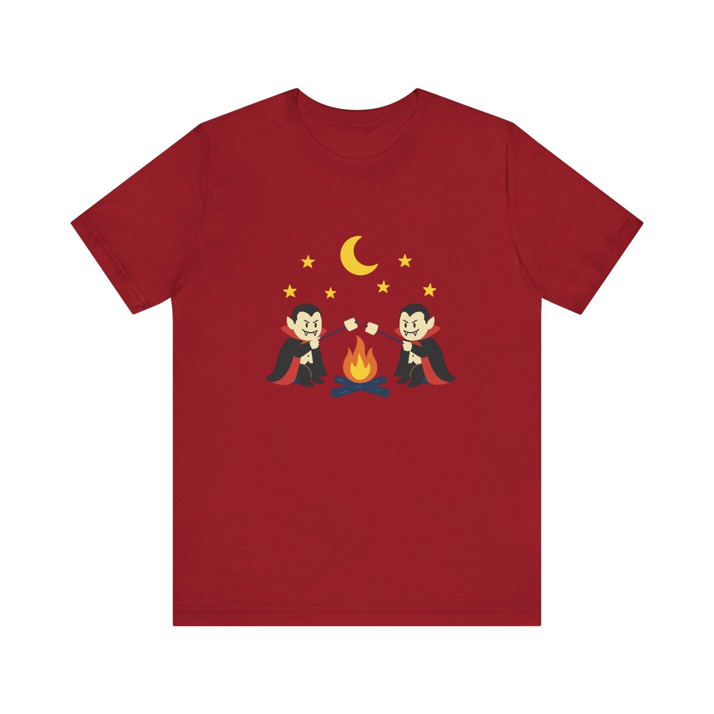 Camping Dracula Tee, Halloween Shirt, Spooky Camping Top - PopCultureByDesign36