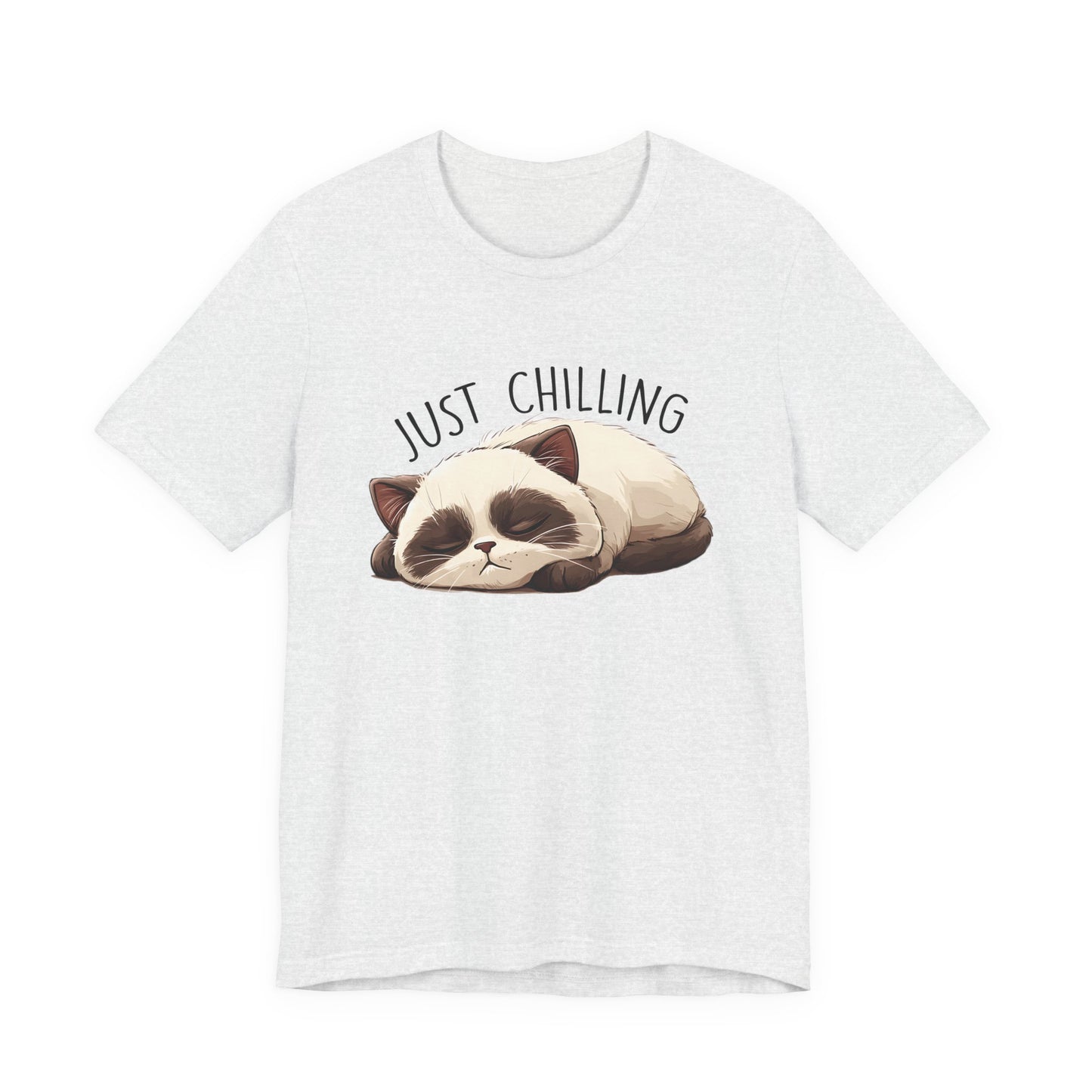 Just Chilling, Lazy Cat Shirt, Cute Cat Shirt, Cat Lover Gift, Funny Cat Shirt - PopCultureByDesign36