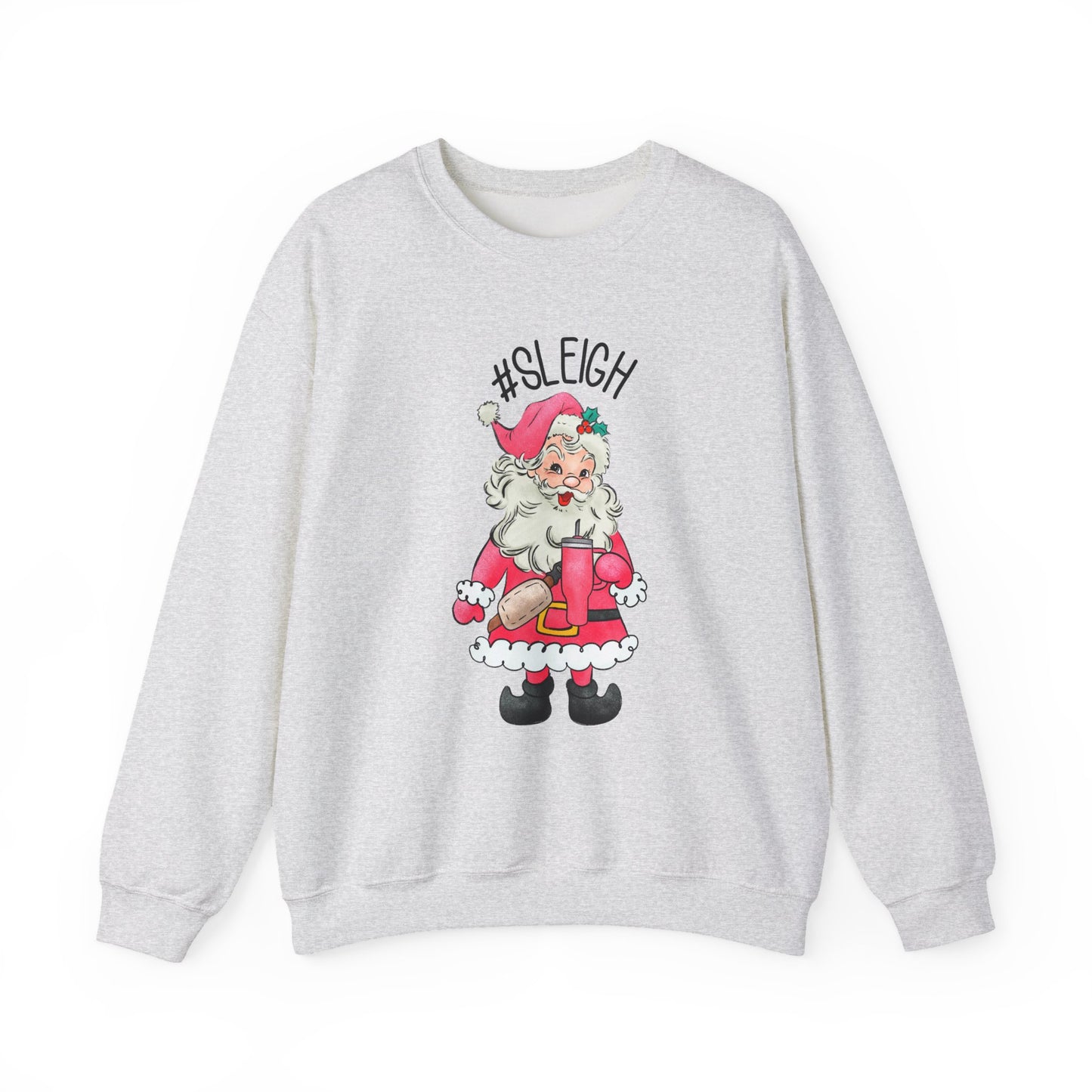 Sleigh santa, Retro Santa Sweater,Vintage Santa Christmas Sweatshirt - PopCultureByDesign36