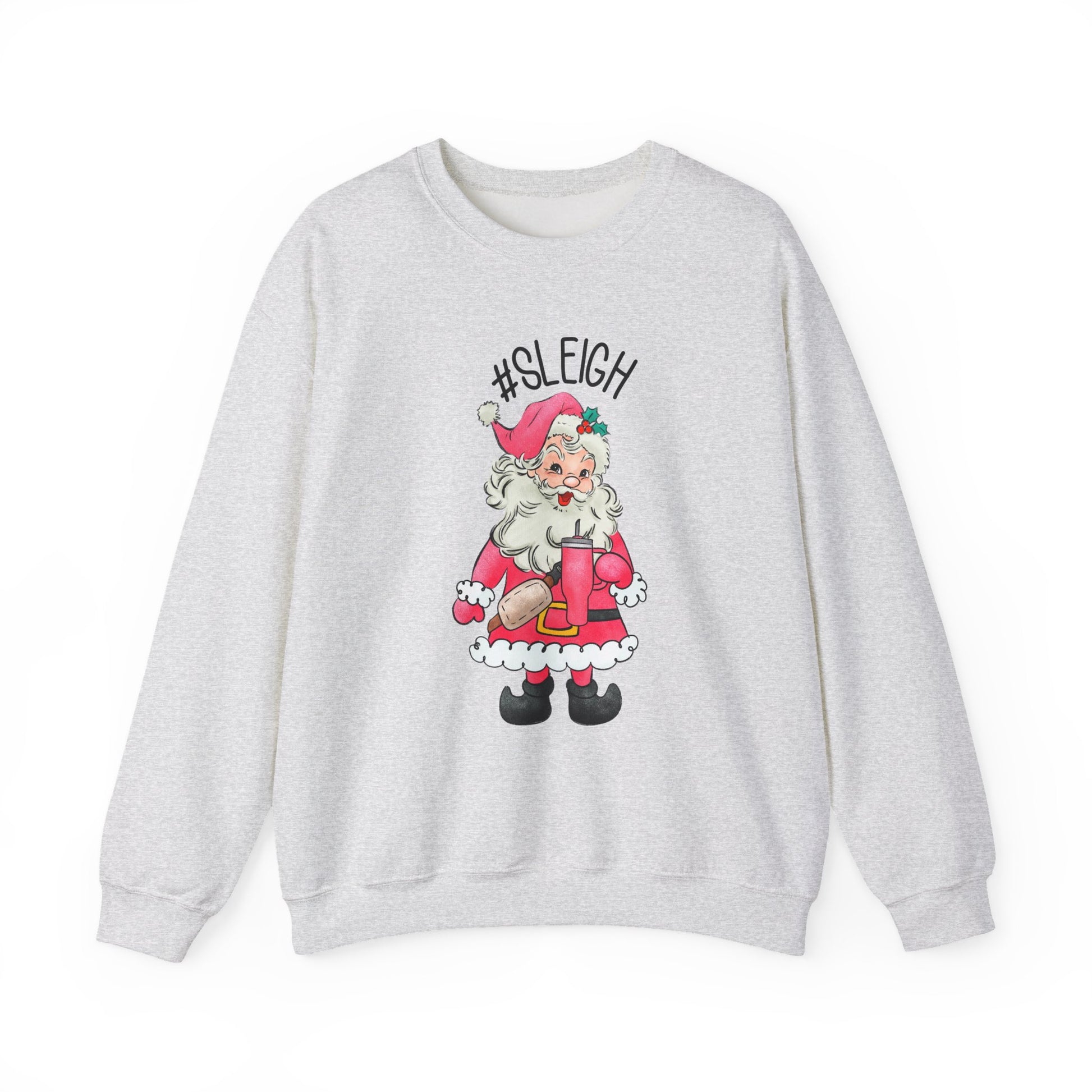 Sleigh santa, Retro Santa Sweater,Vintage Santa Christmas Sweatshirt - PopCultureByDesign36