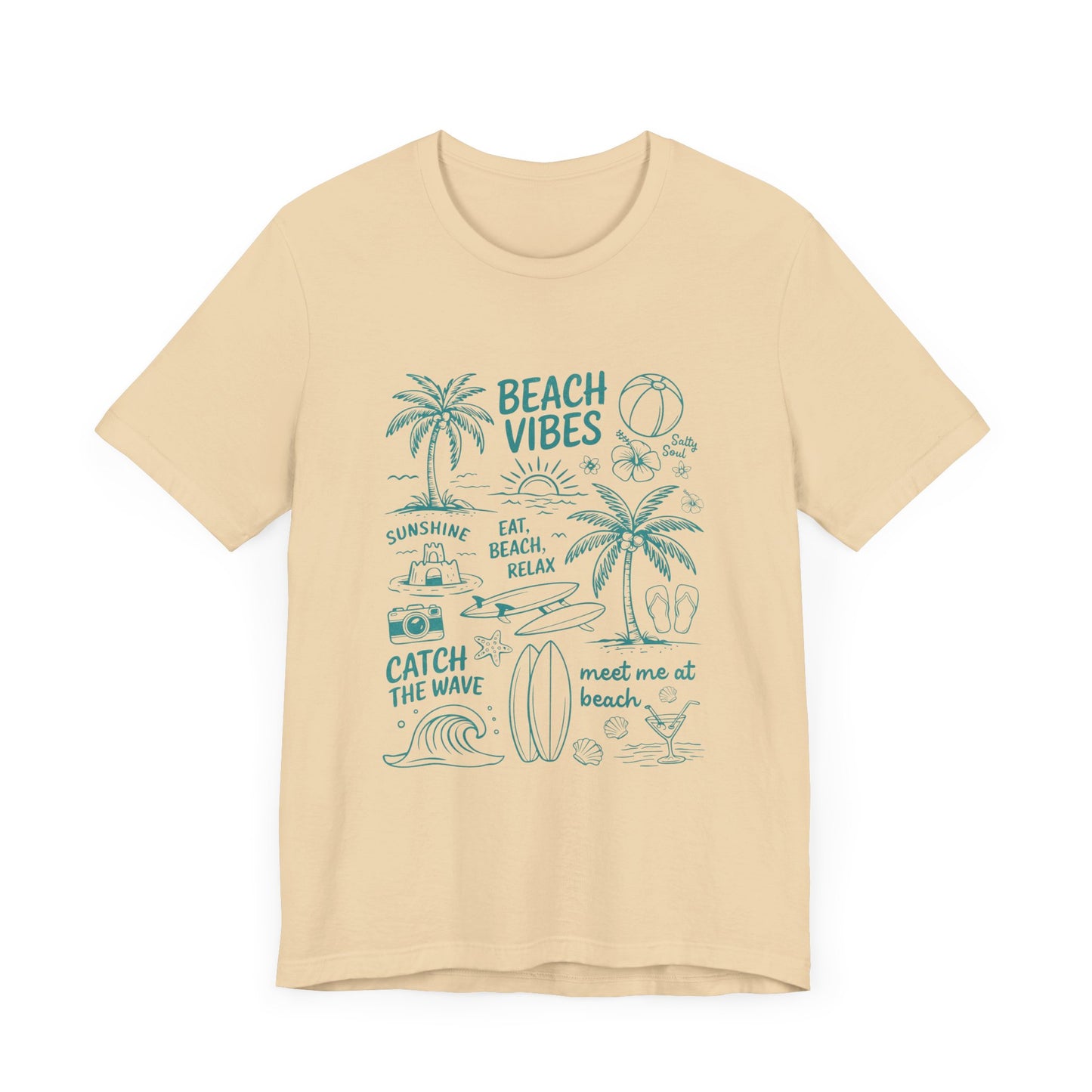 Beach Vibes Shirt, Ocean Lover Shirt, Summer T-Shirt, Sea Life Top - PopCultureByDesign36