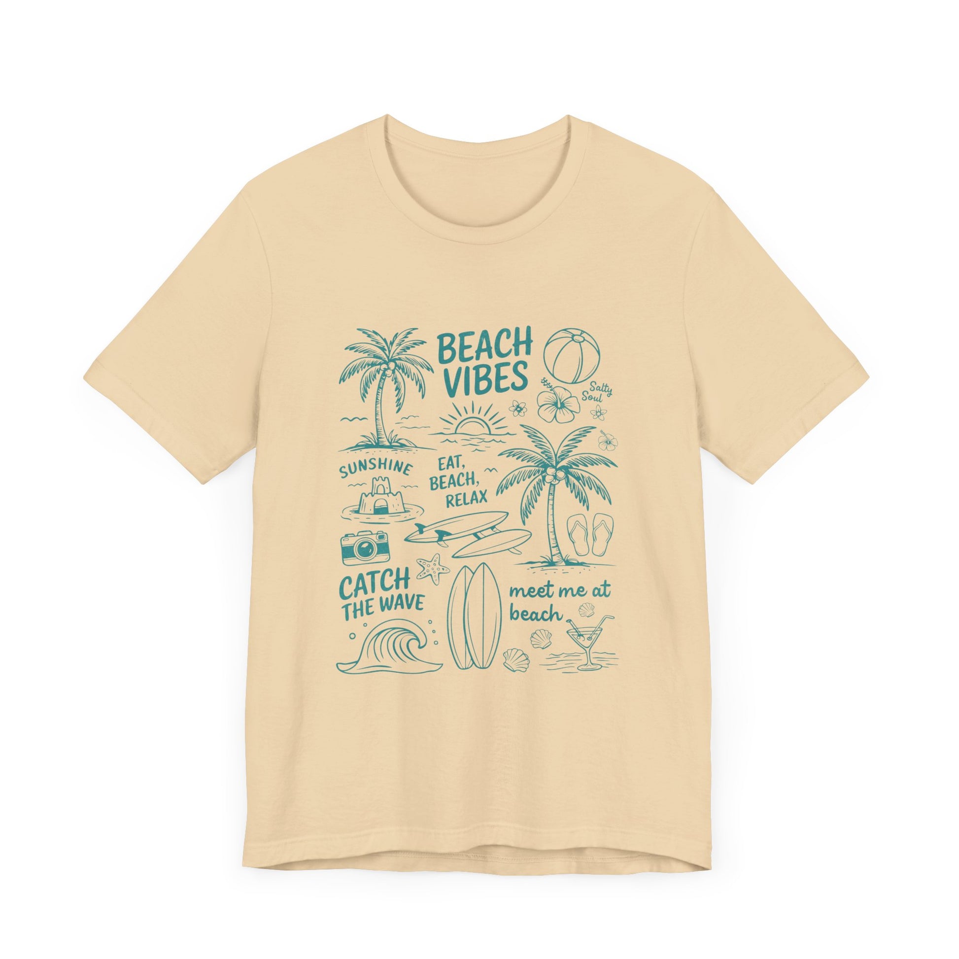 Beach Vibes Shirt, Ocean Lover Shirt, Summer T-Shirt, Sea Life Top - PopCultureByDesign36