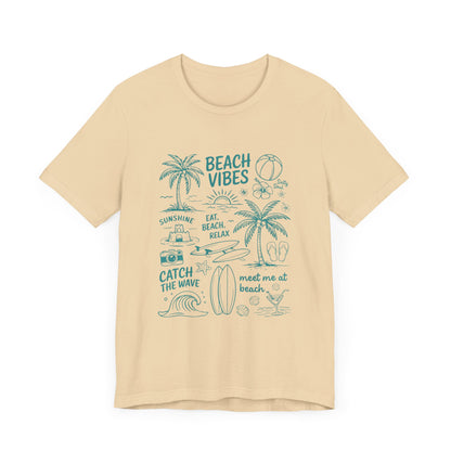Beach Vibes Shirt, Ocean Lover Shirt, Summer T-Shirt, Sea Life Top - PopCultureByDesign36