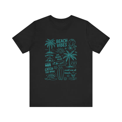 Beach Vibes Shirt, Ocean Lover Shirt, Summer T-Shirt, Sea Life Top - PopCultureByDesign36