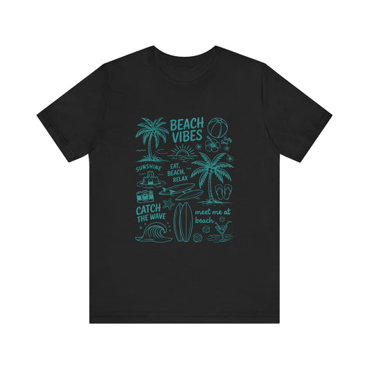 Beach Vibes Shirt, Ocean Lover Shirt, Summer T-Shirt, Sea Life Top - PopCultureByDesign36