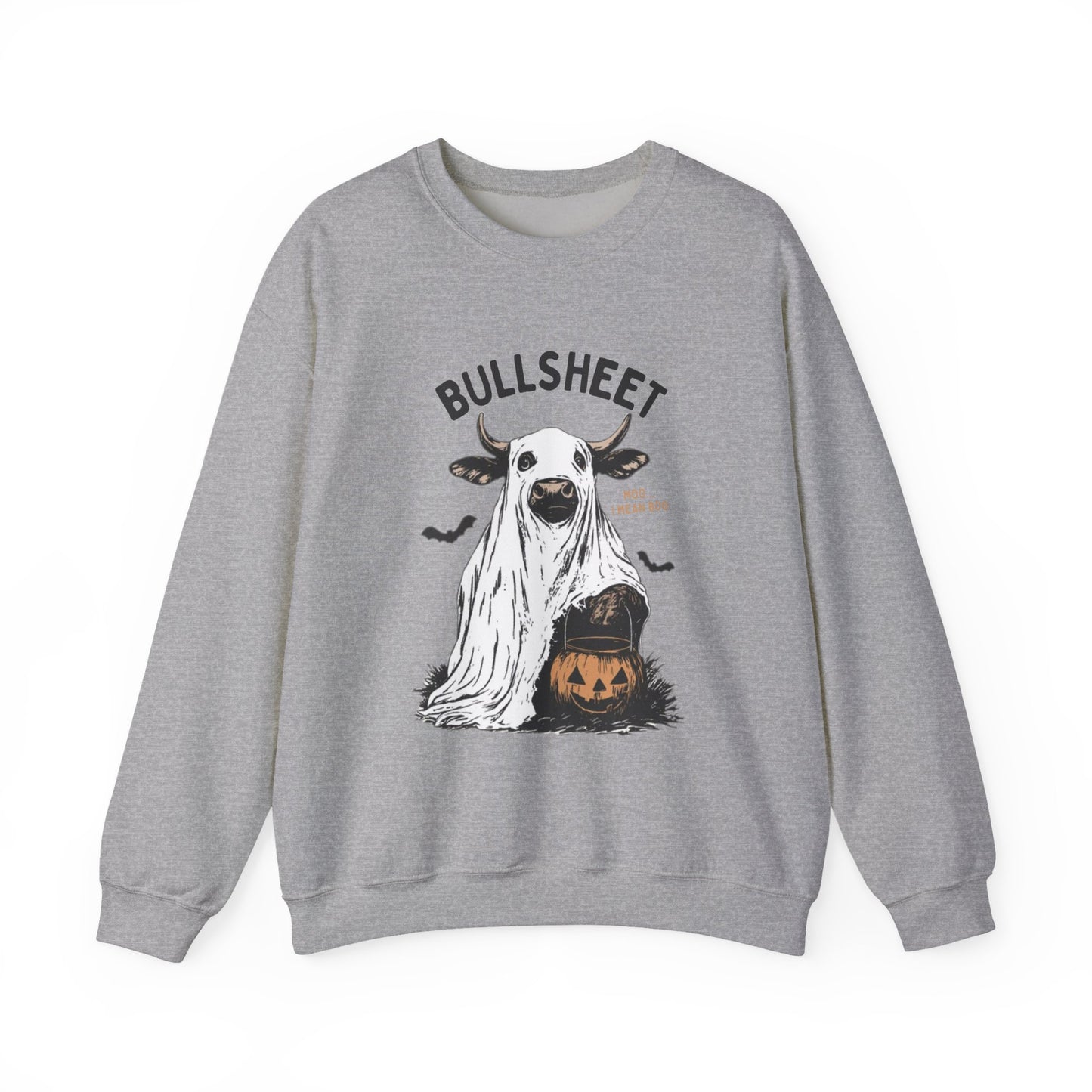 Bull Sheet Sweatshirt, Halloween Ghost Cow Sweatshirt, Trick or Treat Shirt - PopCultureByDesign36