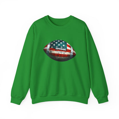 Patriotic Football Sweatshirt, Football Mom, Gameday Sweatshirt - PopCultureByDesign36
