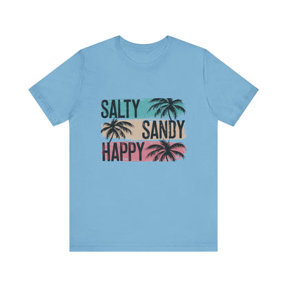 Salty Sandy Happy T-Shirt, Sandy Toes Salty Breeze Tee - PopCultureByDesign36