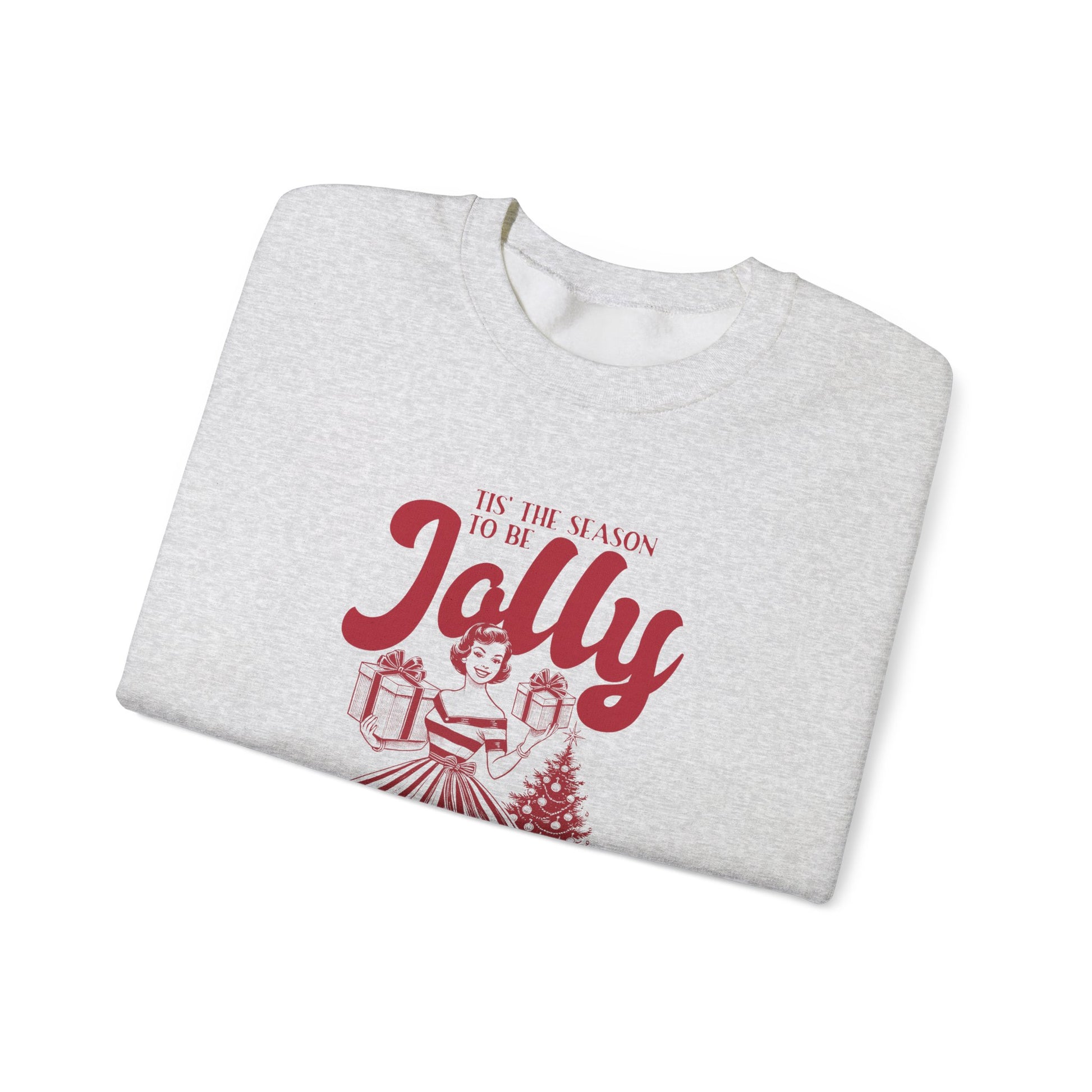 Christmas Sweatshirt, Pin Up Girl Christmas, Christmas Jolly - PopCultureByDesign36