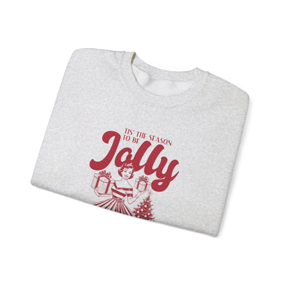 Christmas Sweatshirt, Pin Up Girl Christmas, Christmas Jolly - PopCultureByDesign36