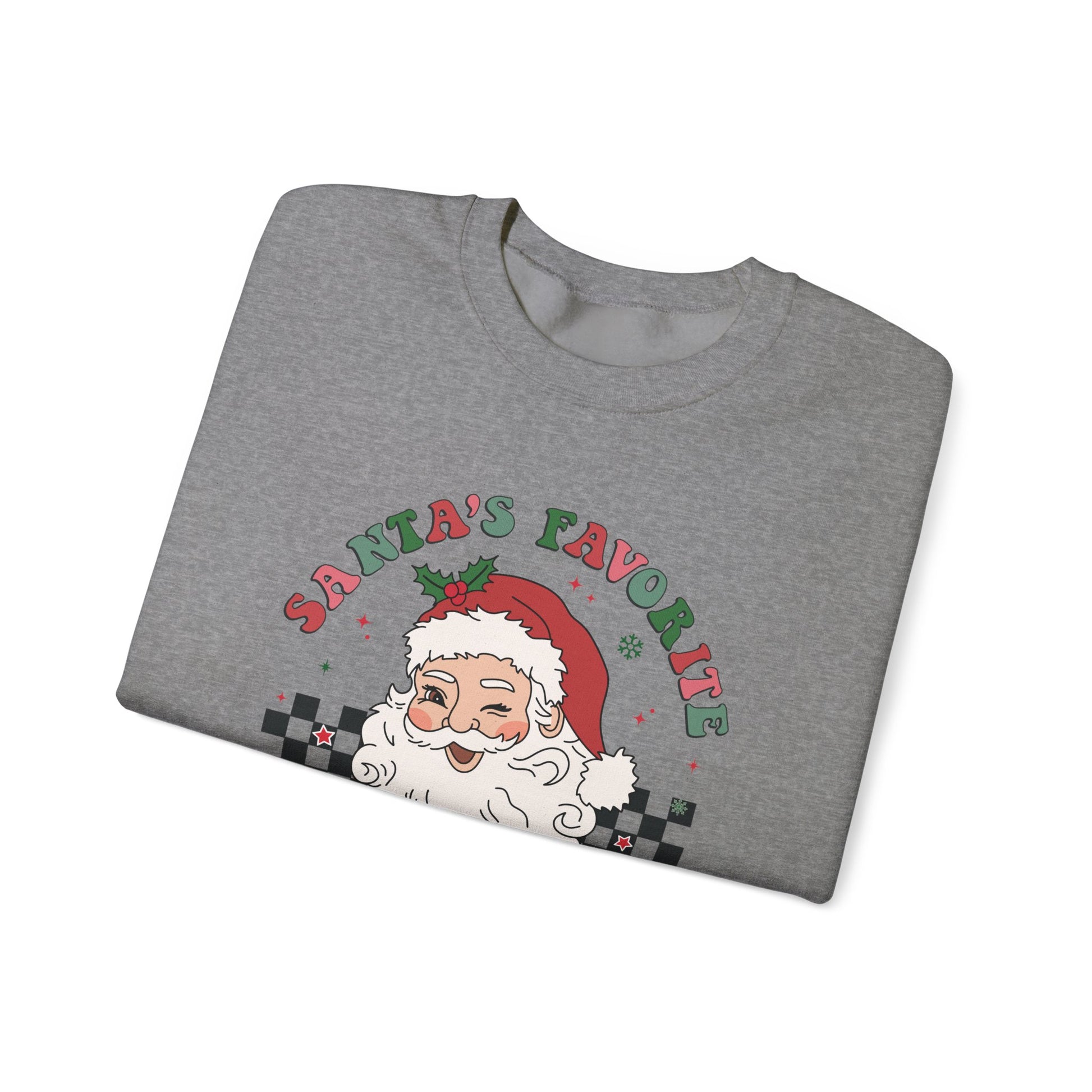 Santas Favorite Grandma, Retro Santa Sweater, Retro Santa Claus Sweatshirt - PopCultureByDesign36
