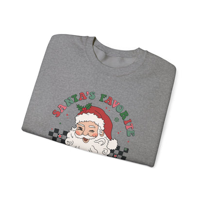 Santas Favorite Grandma, Retro Santa Sweater, Retro Santa Claus Sweatshirt - PopCultureByDesign36