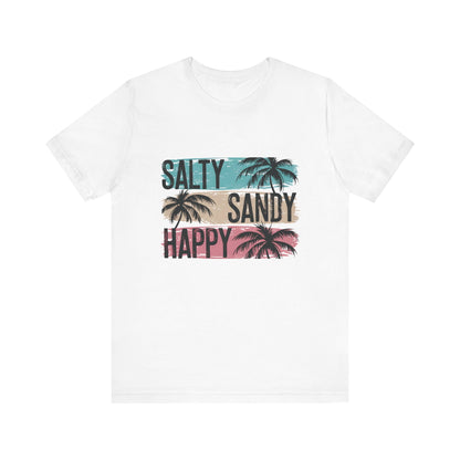 Salty Sandy Happy T-Shirt, Sandy Toes Salty Breeze Tee - PopCultureByDesign36