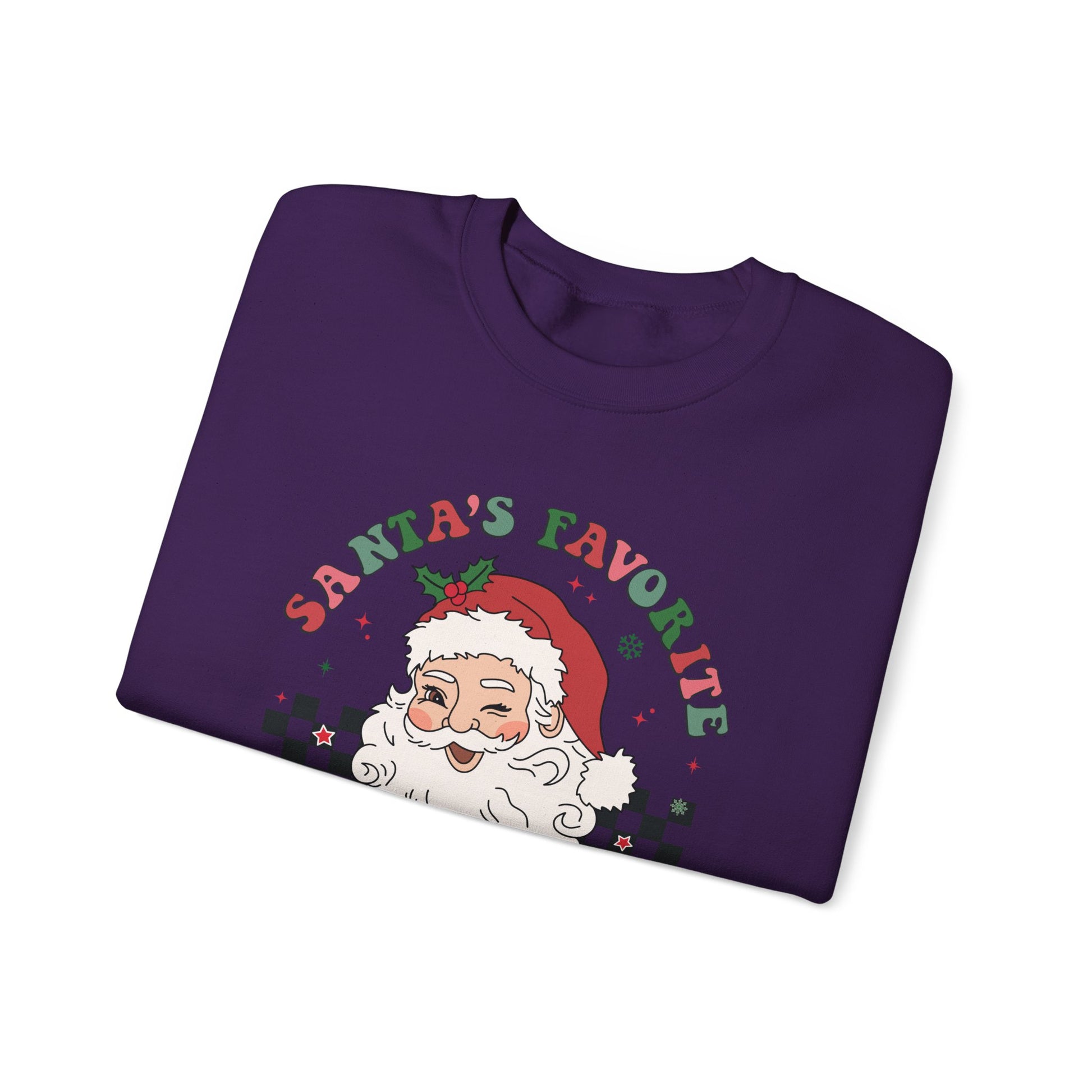 Santas Favorite Grandma, Retro Santa Sweater, Retro Santa Claus Sweatshirt - PopCultureByDesign36