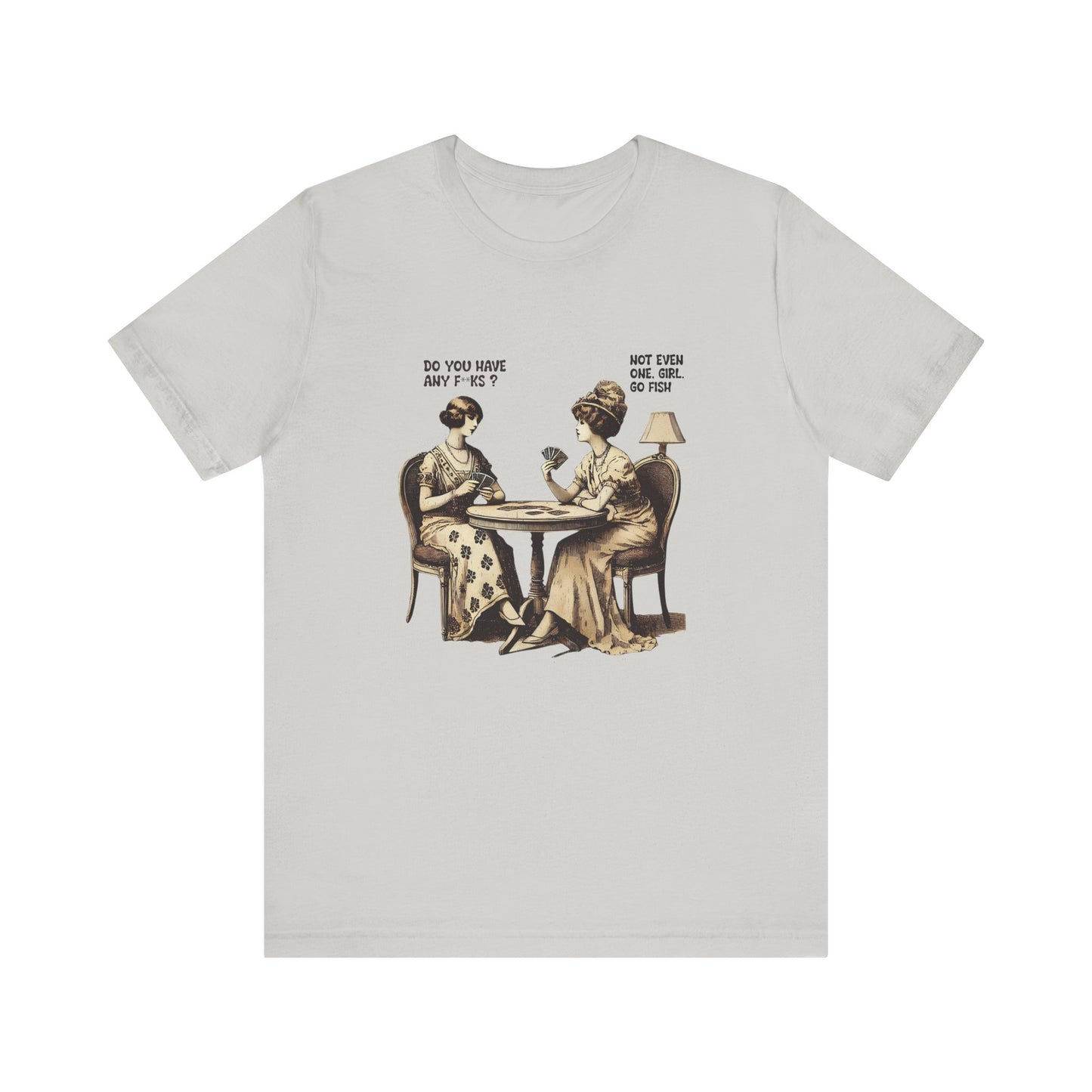 Funny Card Playing Tee, Card Playing Lovers Tee, Vintage Style Top - PopCultureByDesign36