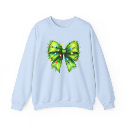Christmas Bow Sweatshirt, Funny Holiday Sweatshirt, Coquette Christmas Bow - PopCultureByDesign36