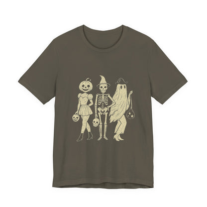 Dancing Skeleton Halloween Shirt, Spooky Season Skeleton Tee, Cute Skeleton Tee - PopCultureByDesign36